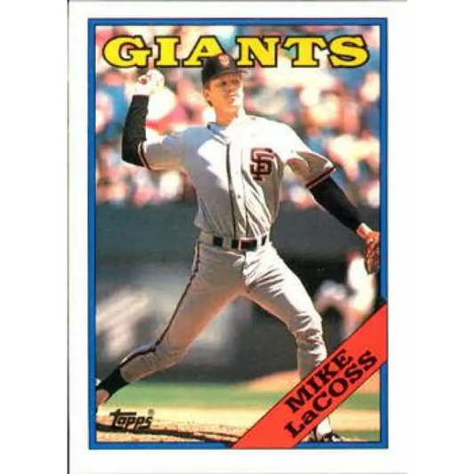 1988 Topps #754 Mike LaCoss NM-MT San Francisco Giants Baseball Card  Image 1