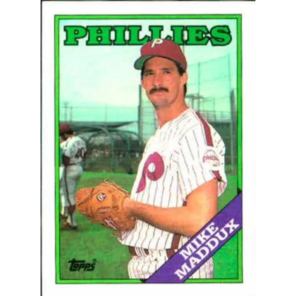 1988 Topps #756 Mike Maddux NM-MT Philadelphia Phillies Baseball Card  Image 1