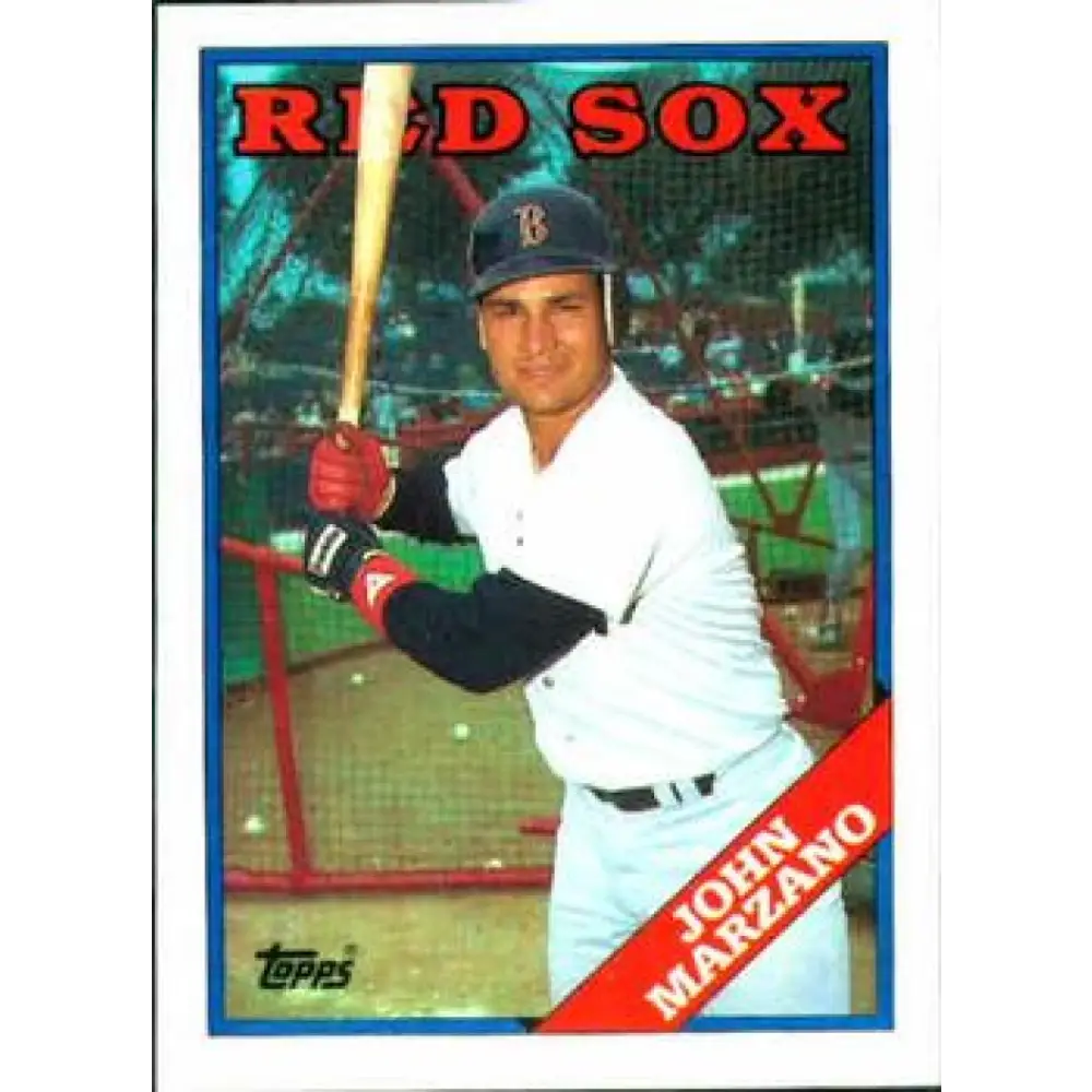 1988 Topps #757 John Marzano NM-MT Boston Red Sox Baseball Card  Image 1