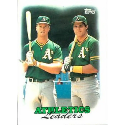 1988 Topps #759 Mark McGwire/Jose Canseco NM-MT Oakland Athletics Baseball Card  Image 1