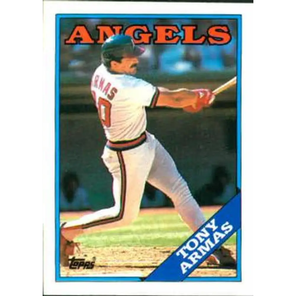 1988 Topps #761 Tony Armas NM-MT California Angels Baseball Card  Image 1