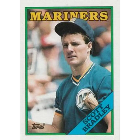 1988 Topps #762 Scott Bradley NM-MT Seattle Mariners Baseball Card  Image 1