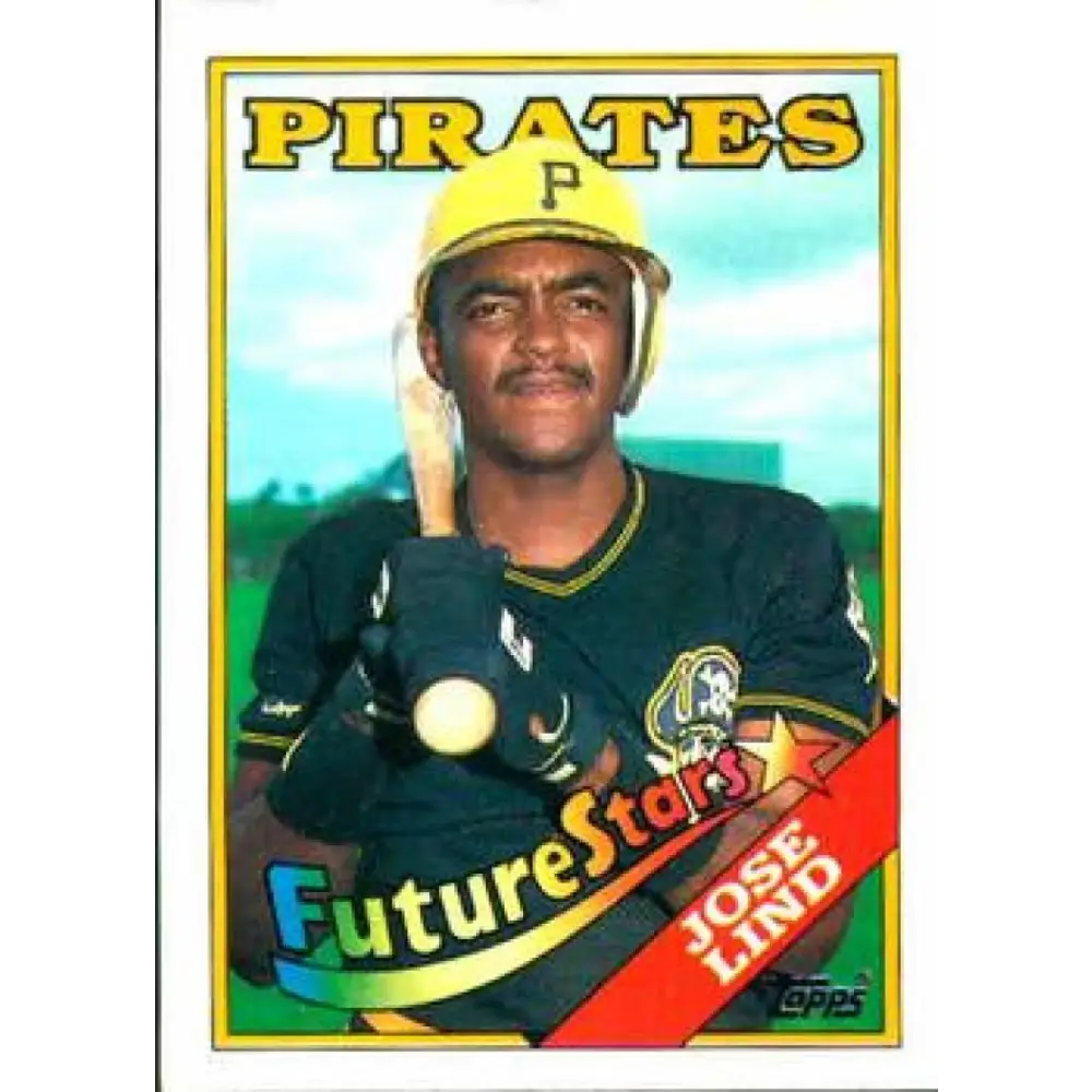 1988 Topps #767 Jose Lind NM-MT RC Rookie Pittsburgh Pirates Baseball Card  Image 1