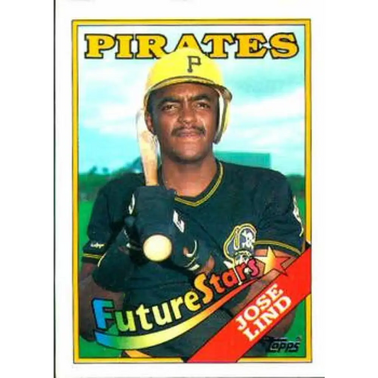 1988 Topps #767 Jose Lind NM-MT RC Rookie Pittsburgh Pirates Baseball Card  Image 1