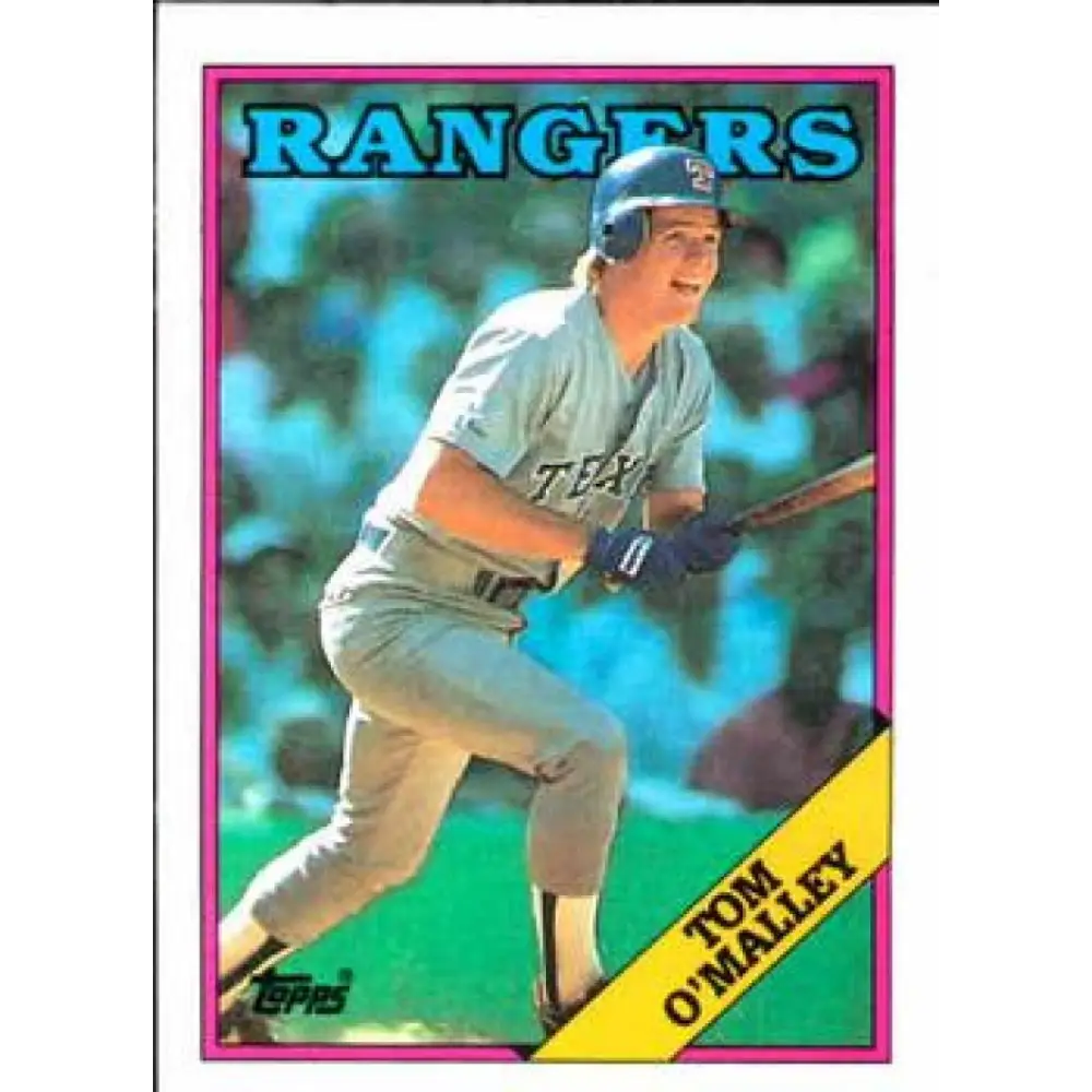 1988 Topps #77 Tom O'Malley NM-MT Texas Rangers Baseball Card  Image 1