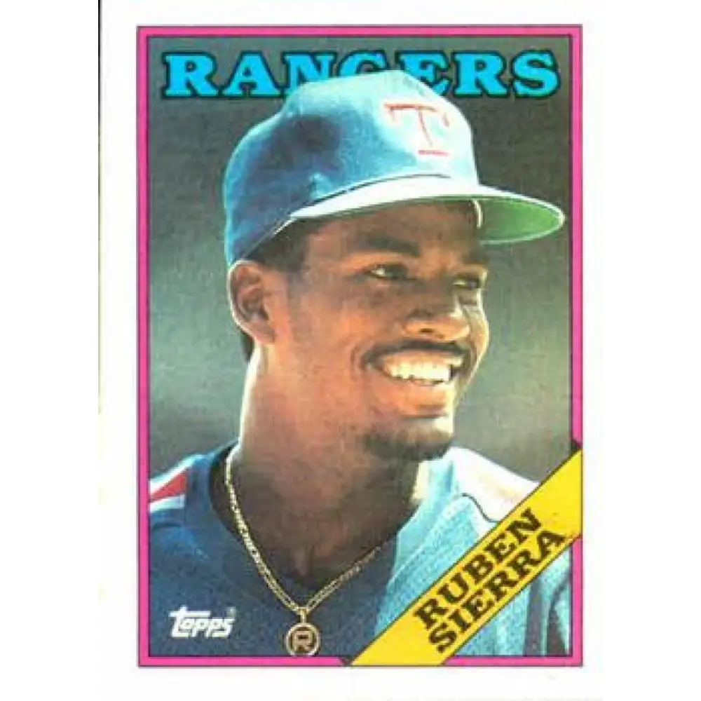 1988 Topps #771 Ruben Sierra NM-MT Texas Rangers Baseball Card  Image 1
