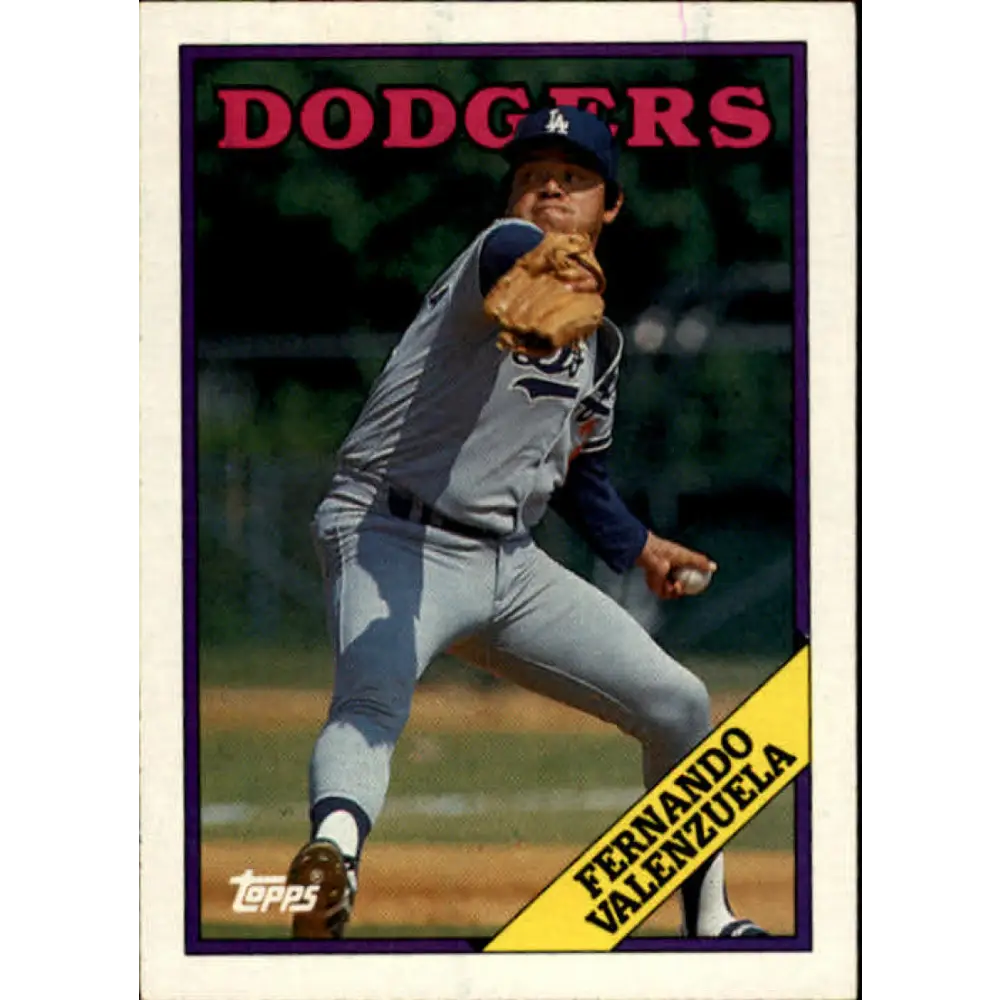 1988 Topps #780 Fernando Valenzuela NM-MT Los Angeles Dodgers Baseball Card  Image 1