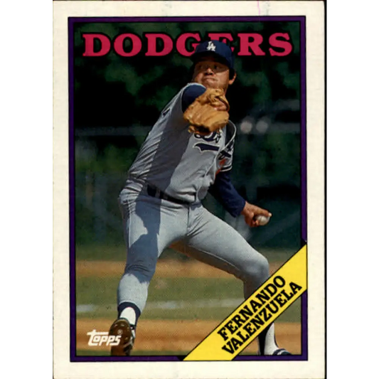 1988 Topps #780 Fernando Valenzuela NM-MT Los Angeles Dodgers Baseball Card  Image 1