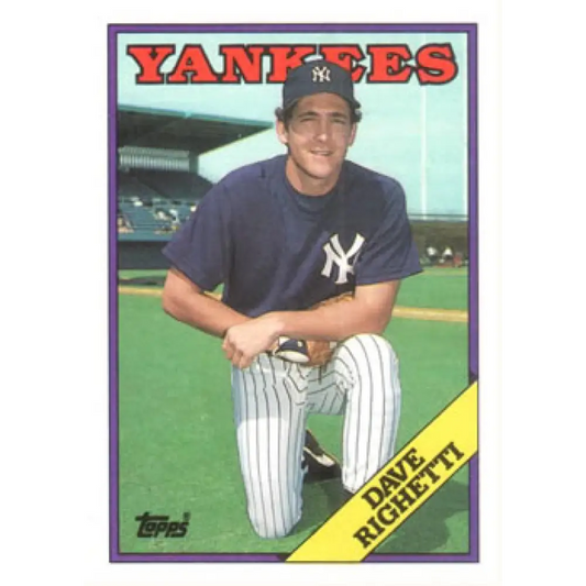 1988 Topps #790 Dave Righetti NM-MT New York Yankees Baseball Card  Image 1