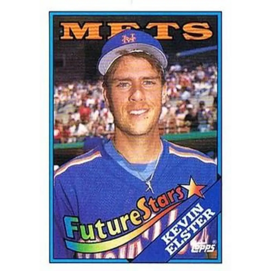 1988 Topps #8 Kevin Elster NM-MT New York Mets Baseball Card  Image 1