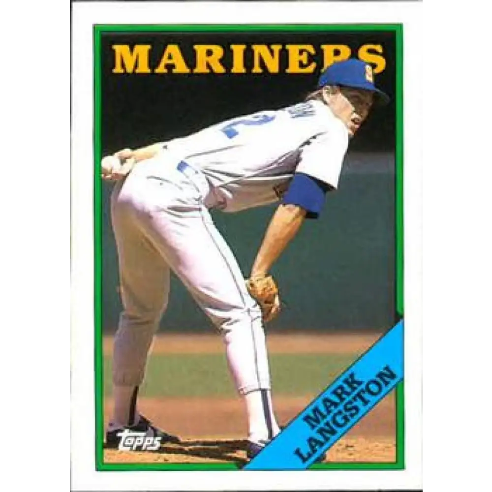 1988 Topps #80 Mark Langston NM-MT Seattle Mariners Baseball Card  Image 1