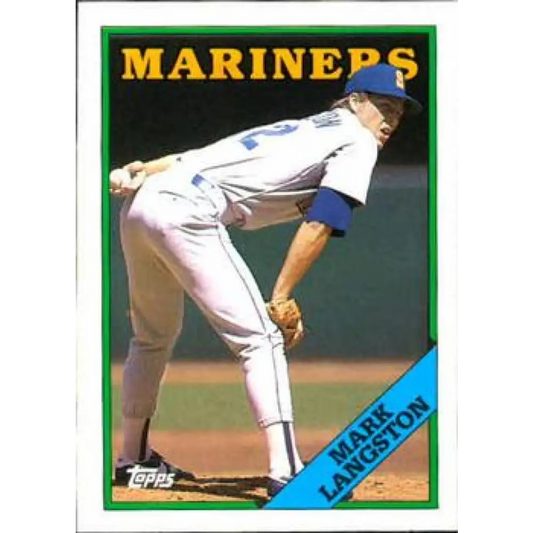 1988 Topps #80 Mark Langston NM-MT Seattle Mariners Baseball Card  Image 1