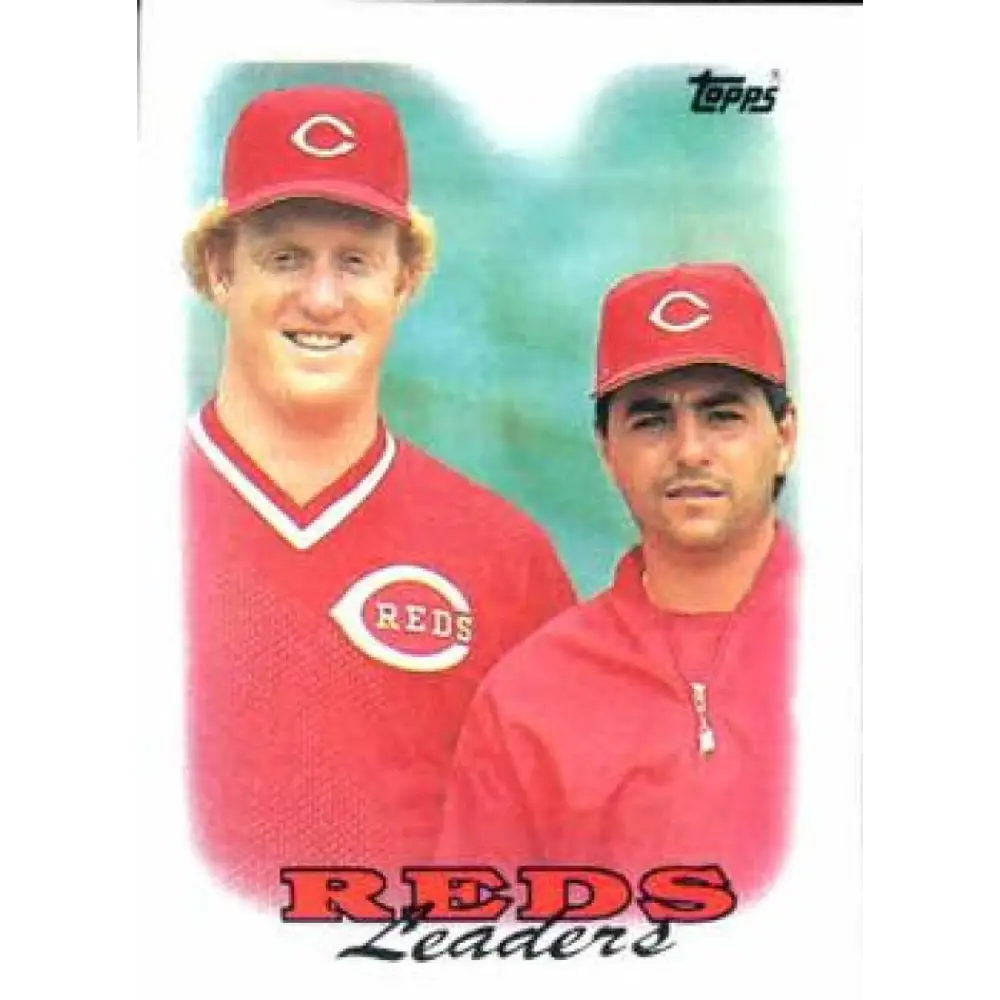 1988 Topps #81 Ron Robinson/John Franco NM-MT Cincinnati Reds Baseball Card  Image 1