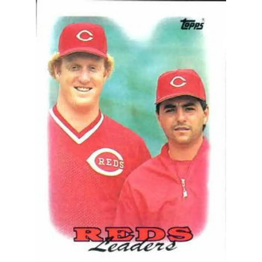1988 Topps #81 Ron Robinson/John Franco NM-MT Cincinnati Reds Baseball Card  Image 1