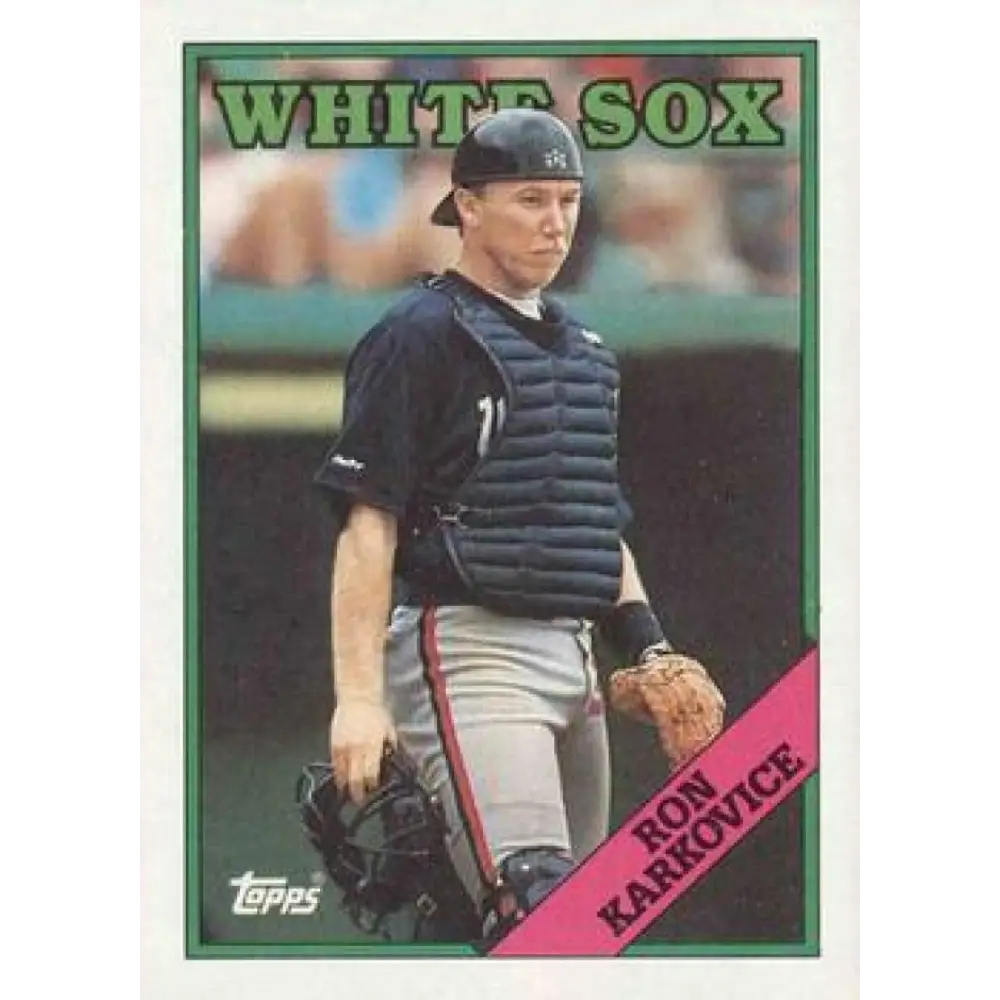 1988 Topps #86 Ron Karkovice NM-MT Chicago White Sox Baseball Card  Image 1
