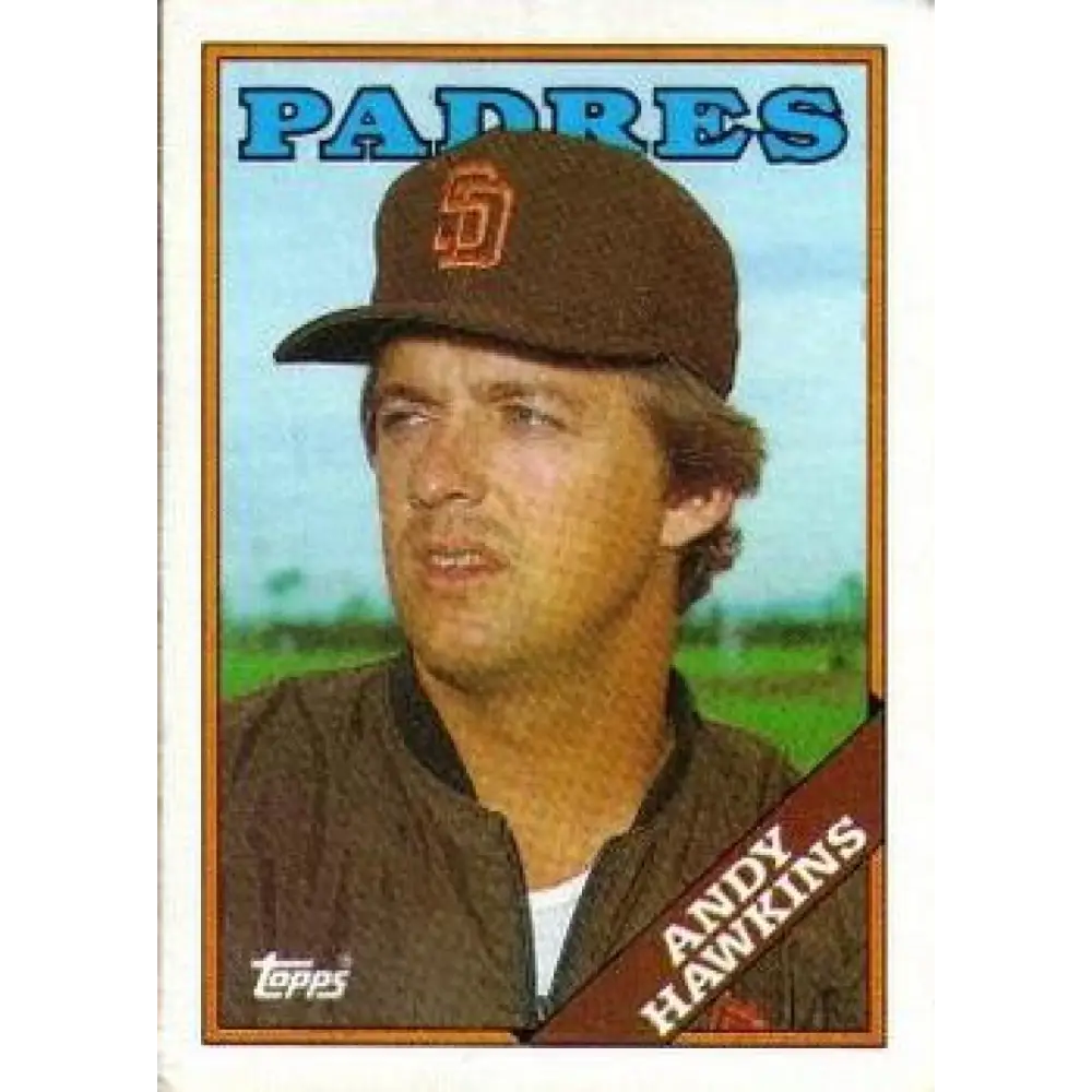 1988 Topps #9 Andy Hawkins NM-MT San Diego Padres Baseball Card  Image 1