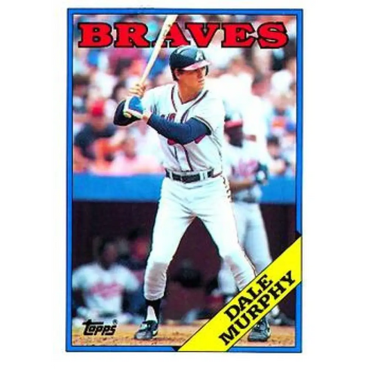 1988 Topps #90 Dale Murphy NM-MT Atlanta Braves Baseball Card  Image 1