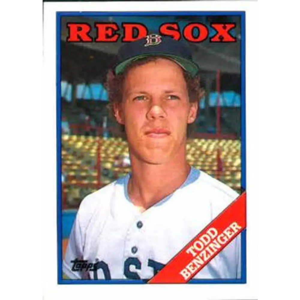 1988 Topps #96 Todd Benzinger NM-MT RC Rookie Boston Red Sox Baseball Card  Image 1