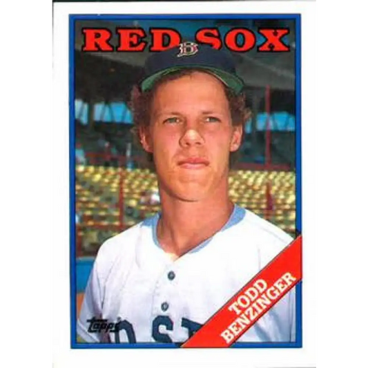 1988 Topps #96 Todd Benzinger NM-MT RC Rookie Boston Red Sox Baseball Card  Image 1