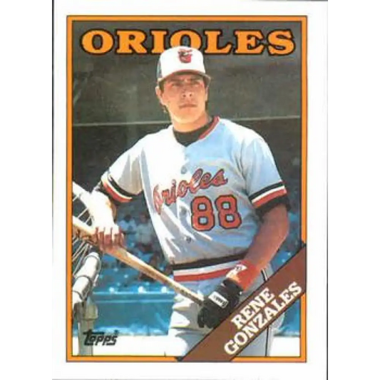 1988 Topps #98 Rene Gonzales NM-MT RC Rookie Baltimore Orioles Baseball Card  Image 1