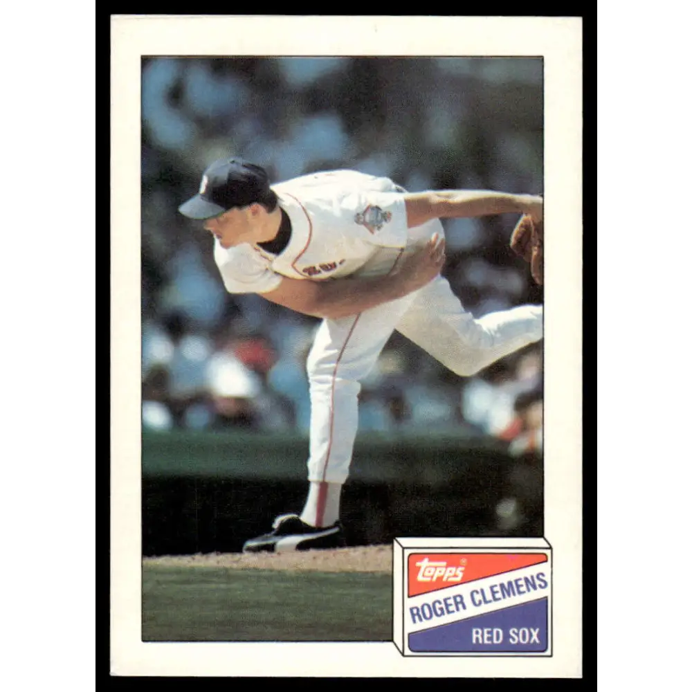 1988 Topps Bazooka #4 Roger Clemens EX/NM Boston Red Sox Baseball Card Image 1