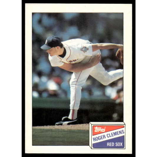 1988 Topps Bazooka #4 Roger Clemens EX/NM Boston Red Sox Baseball Card Image 1
