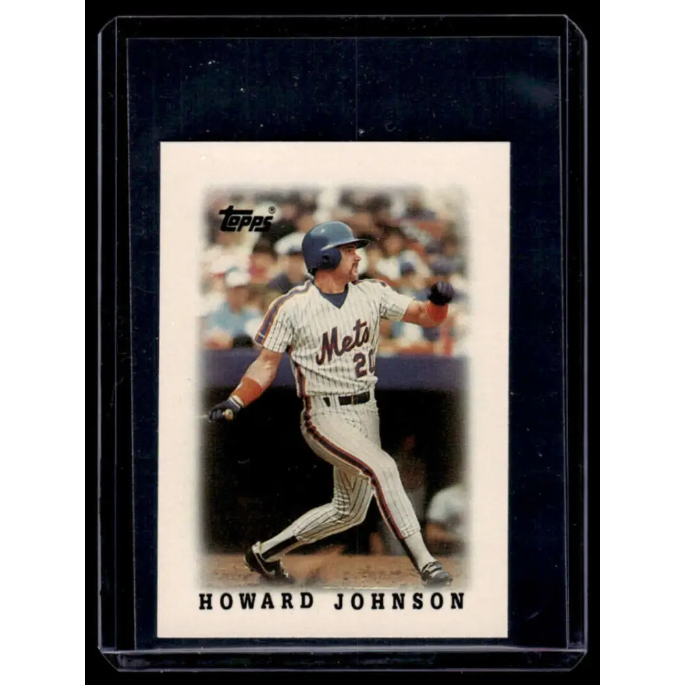 1988 Topps Major League Leaders Minis #61 Howard Johnson New York Mets NM-MT Image 1