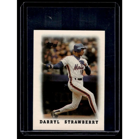 1988 Topps Major League Leaders Minis #63 Darryl Strawberry New York Mets NM-MT Image 1