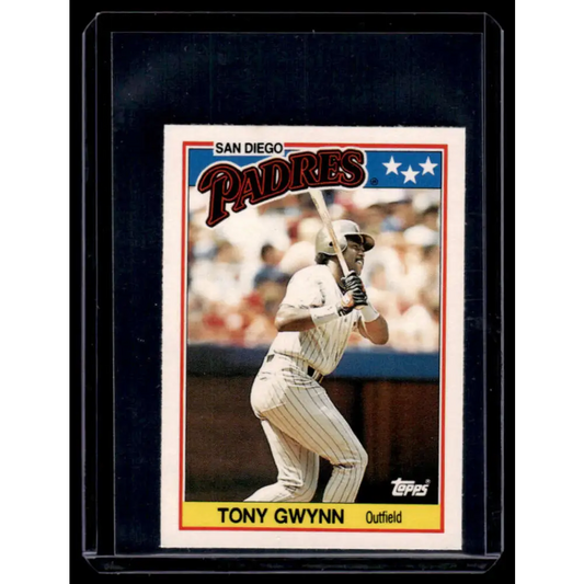 1988 Topps UK Minis #29 Tony Gwynn San Diego Padres NM-MT Image 1