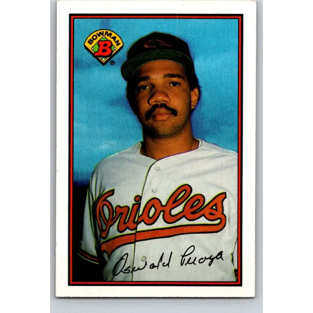 1989 Bowman #1 Oswaldo Peraza NM-MT Baltimore Orioles Baseball Card Image 1