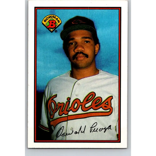 1989 Bowman #1 Oswaldo Peraza NM-MT Baltimore Orioles Baseball Card Image 1