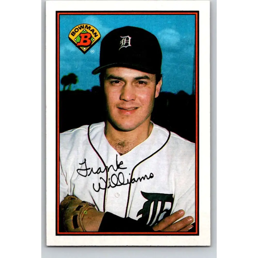1989 Bowman #100 Frank Williams NM-MT Detroit Tigers Baseball Card Image 1