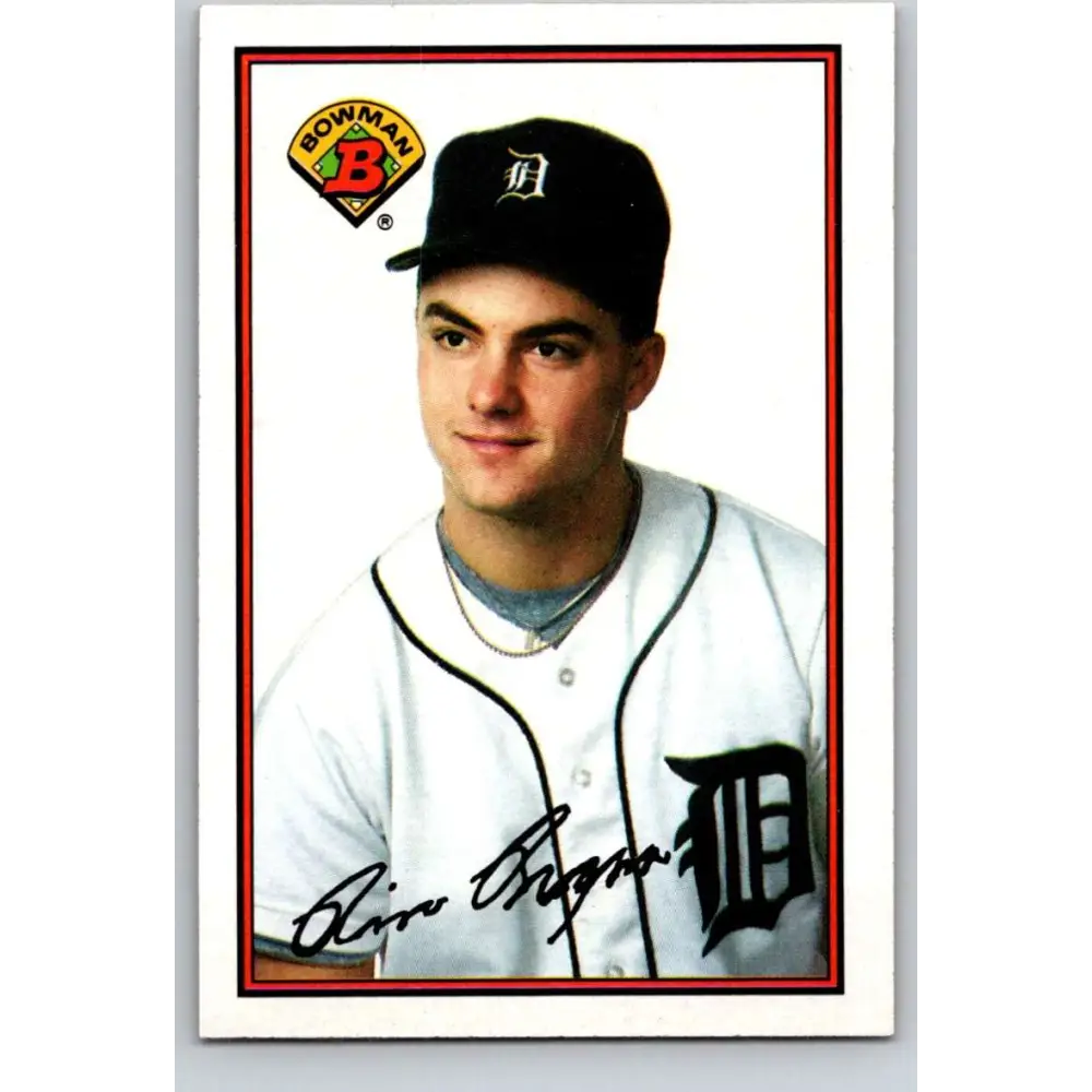 1989 Bowman #102 Rico Brogna NM-MT RC Rookie Detroit Tigers Baseball Card Image 1