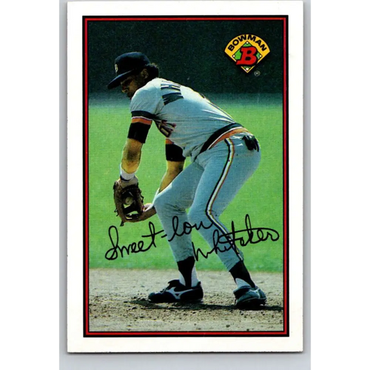 1989 Bowman #103 Lou Whitaker NM-MT Detroit Tigers Baseball Card Image 1