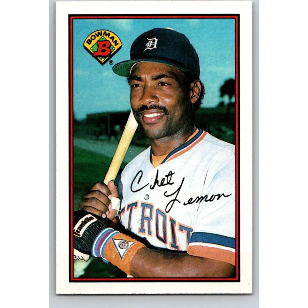 1989 Bowman #108 Chet Lemon NM-MT Detroit Tigers Baseball Card Image 1