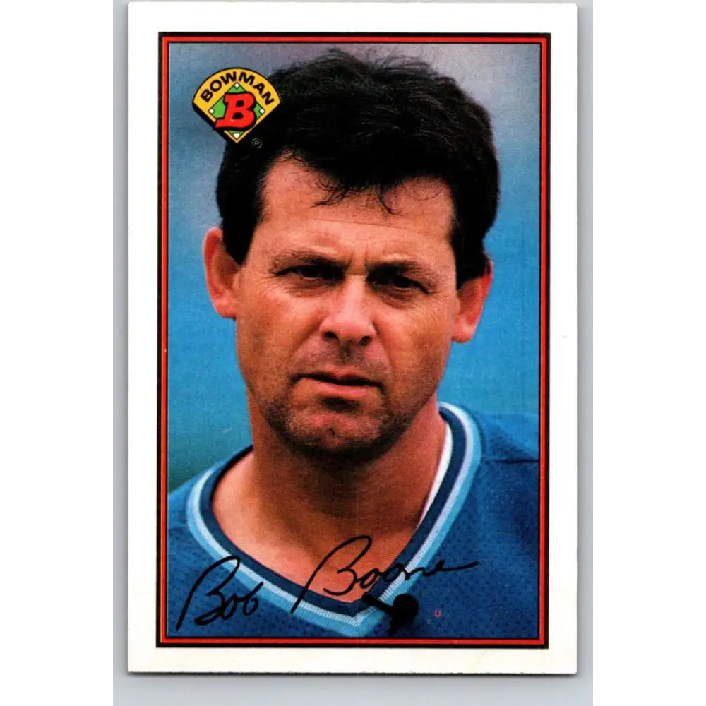 1989 Bowman #119 Bob Boone NM-MT Kansas City Royals Baseball Card Image 1