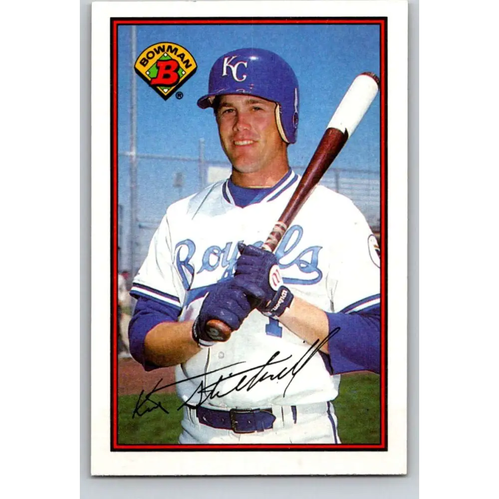 1989 Bowman #120 Kurt Stillwell NM-MT Kansas City Royals Baseball Card Image 1