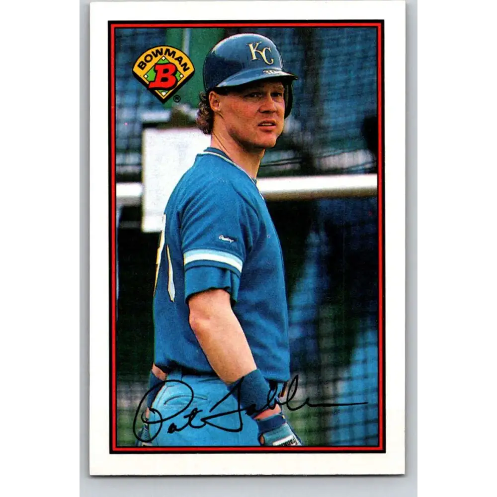 1989 Bowman #125 Pat Tabler NM-MT Kansas City Royals Baseball Card Image 1