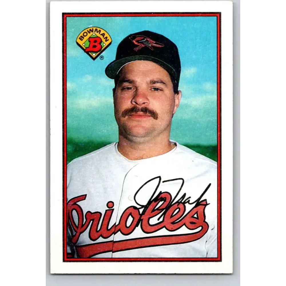 1989 Bowman #13 Jim Traber NM-MT Baltimore Orioles Baseball Card Image 1