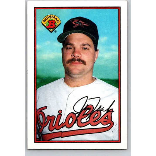 1989 Bowman #13 Jim Traber NM-MT Baltimore Orioles Baseball Card Image 1