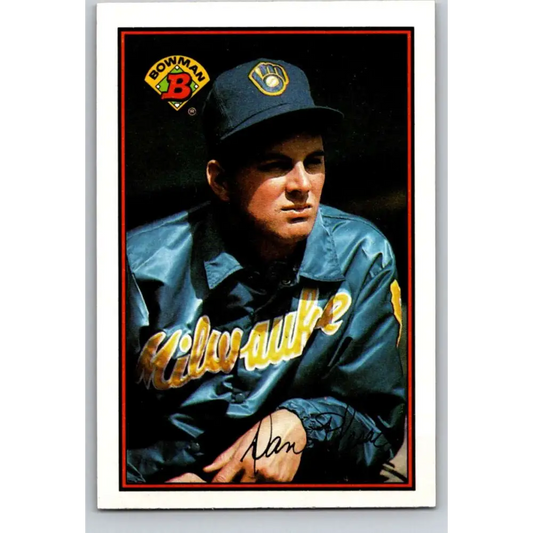 1989 Bowman #133 Dan Plesac NM-MT Milwaukee Brewers Baseball Card Image 1