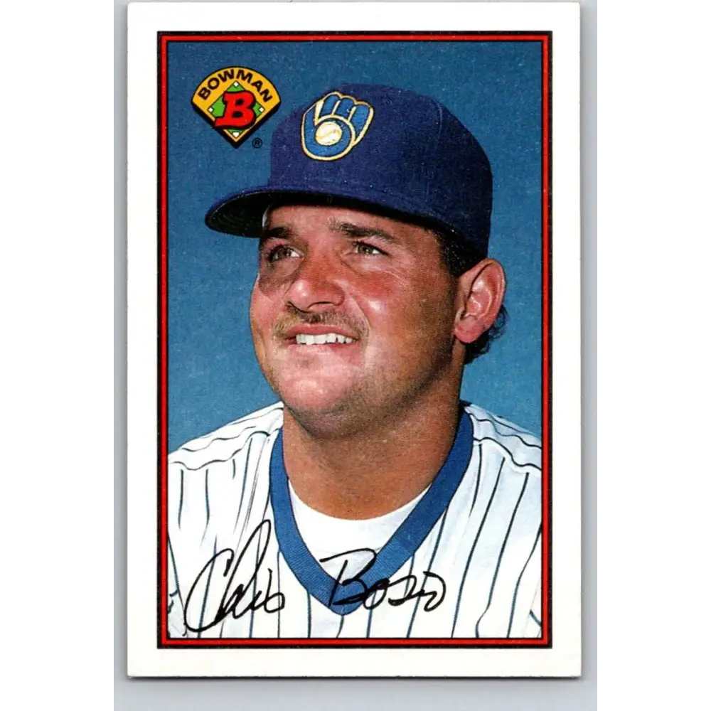 1989 Bowman #134 Chris Bosio NM-MT Milwaukee Brewers Baseball Card Image 1