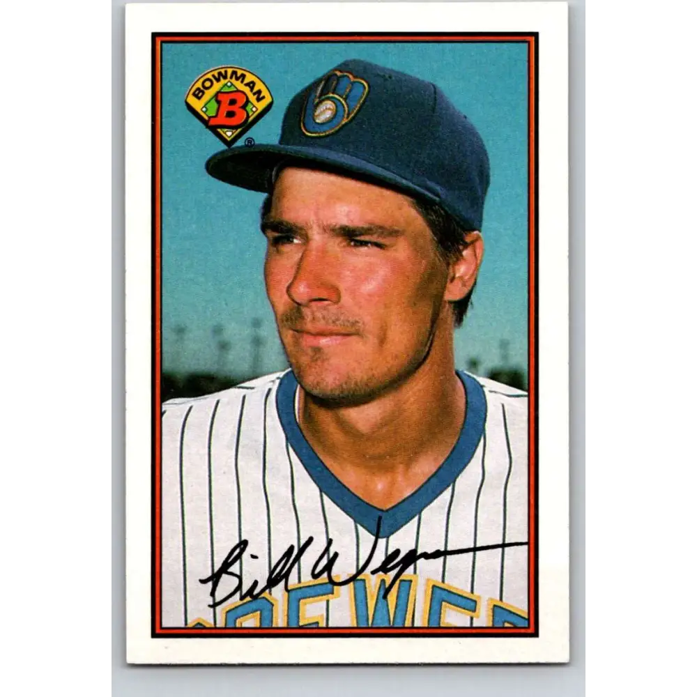 1989 Bowman #135 Bill Wegman NM-MT Milwaukee Brewers Baseball Card Image 1