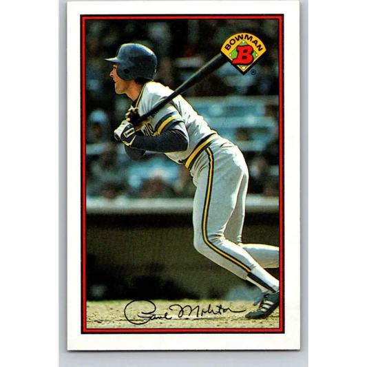 1989 Bowman #140 Paul Molitor NM-MT Milwaukee Brewers Baseball Card Image 1