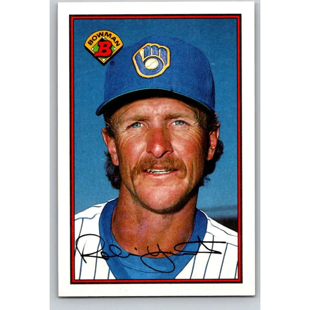 1989 Bowman #144 Robin Yount NM-MT Milwaukee Brewers Baseball Card Image 1