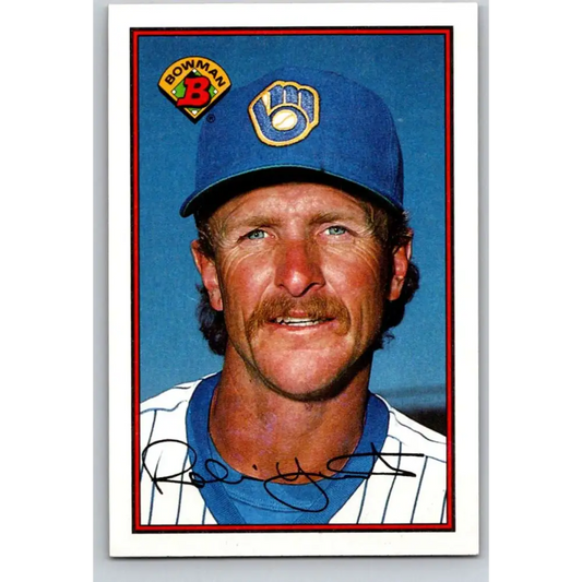 1989 Bowman #144 Robin Yount NM-MT Milwaukee Brewers Baseball Card Image 1