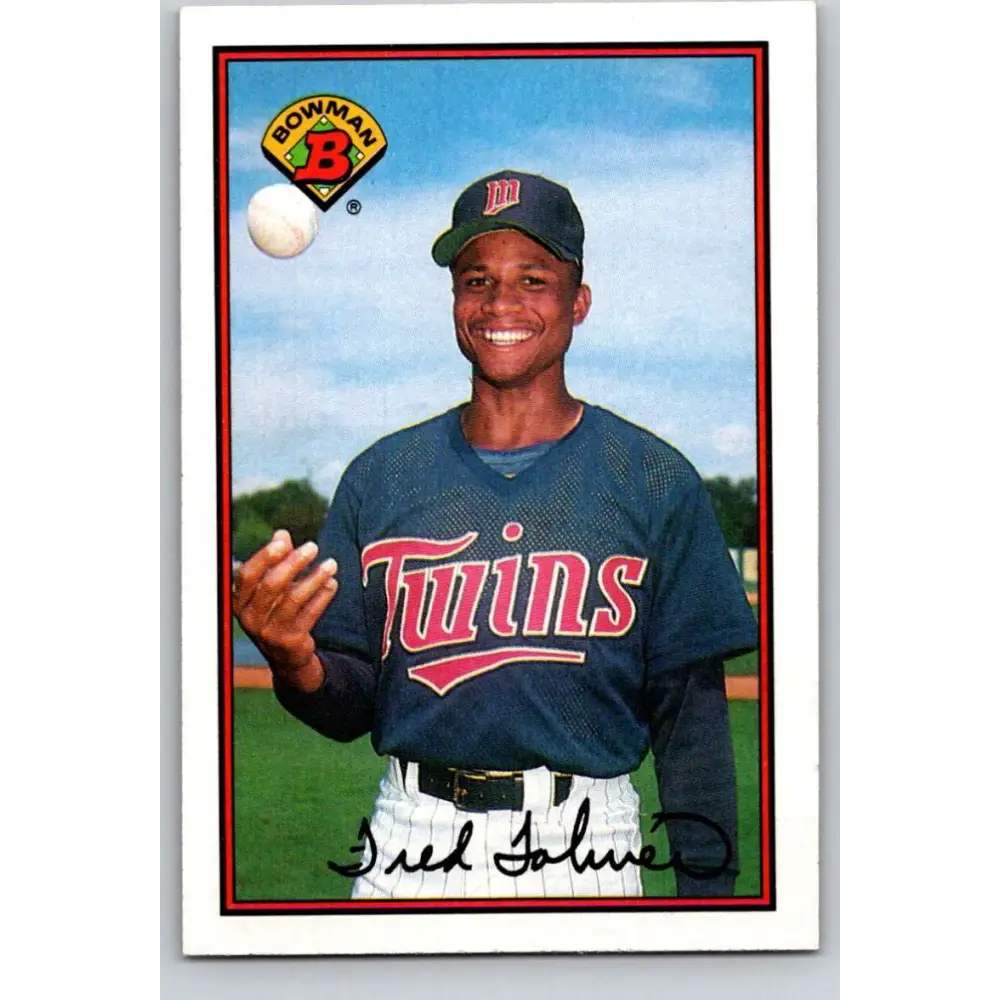 1989 Bowman #147 Fred Toliver NM-MT Minnesota Twins Baseball Card Image 1