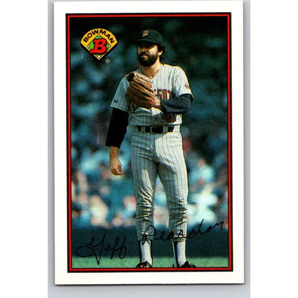 1989 Bowman #148 Jeff Reardon NM-MT Minnesota Twins Baseball Card Image 1