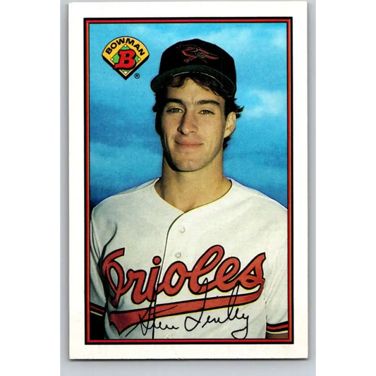 1989 Bowman #15 Steve Finley NM-MT RC Rookie Baltimore Orioles Baseball Card Image 1