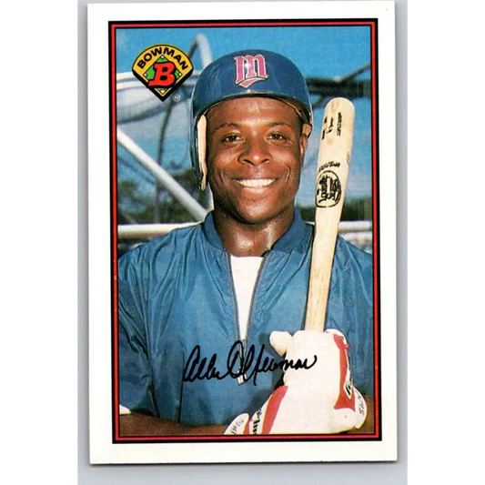 1989 Bowman #156 Al Newman NM-MT Minnesota Twins Baseball Card Image 1